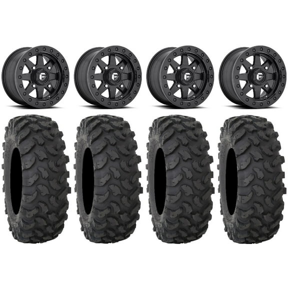 Fuel Maverick Bdlk Bk 15" Wheels 30" XTR370 Tires Sportsman RZR Ranger