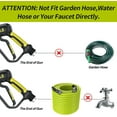 thumbnail image 4 of POHIR Pressure Washer Gun and Hose 3600 PSI, Pressure Washer Hose 50ft and Gun, 3/8" Quick Connect Swivel, M22 15mm/14mm Fittings, 30" Extension Wand & 7 Nozzle Tips - for Home & Outdoor Cleaning, 4 of 9