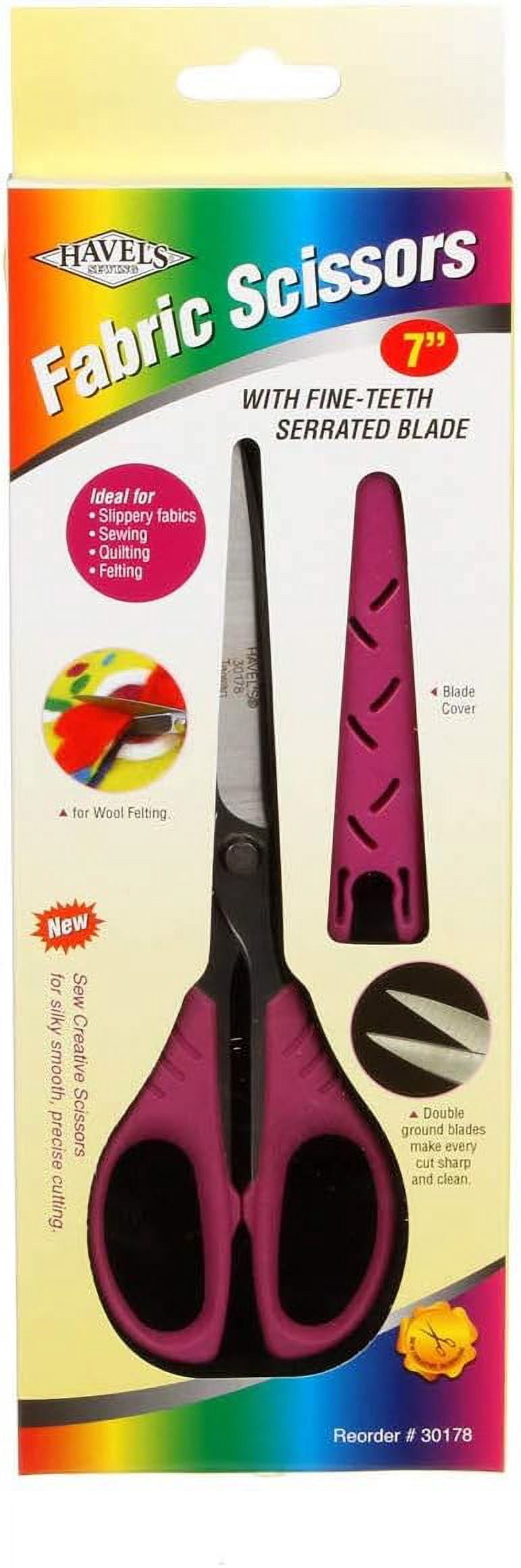 Havel's Sew Creative Serrated Fabric Scissors-7"