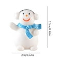 thumbnail image 3 of EUDIDV Xmas Decoration Ornaments Christmas Miniature Statue, Mini Resin Christmas Snowman Decoration DIY Christmas Decoration Christmas Figurines, 3 of 3