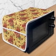 thumbnail image 1 of Oriental Microwave Oven Cover, Middle East Pattern Happy New Year in Hebrew Letters Apple Pomegranate, Water Resistant Organizer with Pockets for Kitchen, 36" x 12", Multicolor, by Ambesonne, 1 of 4