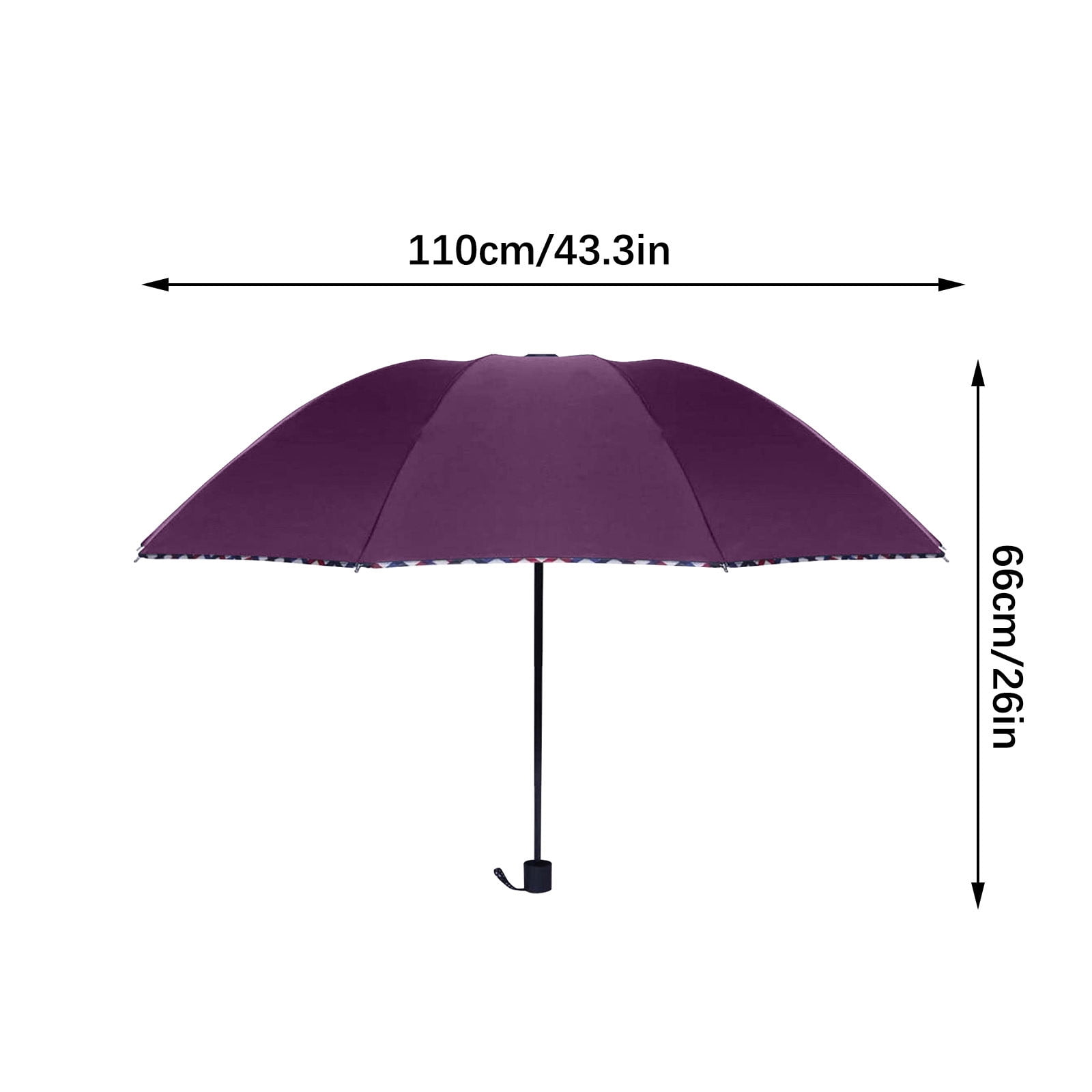 RuiJiao Extra Large Two-in-One Umbrella - Thickened and Foldable for Rain and Sun Protection