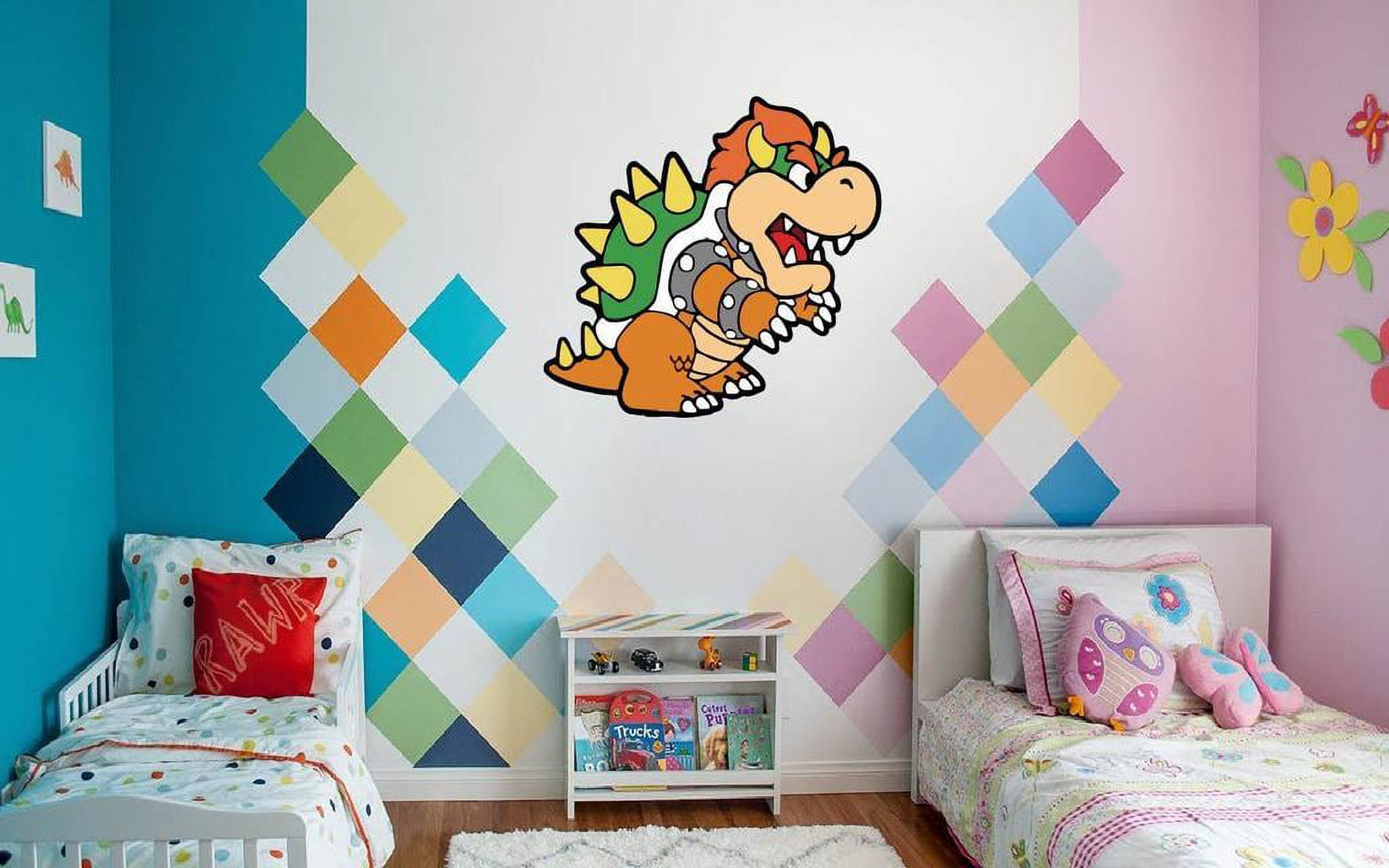 Mario Kart™ 8: Mario and Bowser Collision Mural - Officially Licensed  Nintendo Removable Wall Adhesive Decal