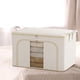 thumbnail image 4 of Cesto de almacenamiento de ropa | Cesta de tela plegable de gran capacidad, organizador de doble puerta con ventana transparente | Organizador de armario que ahorra espacio para ropa, colchas,, 4 of 5