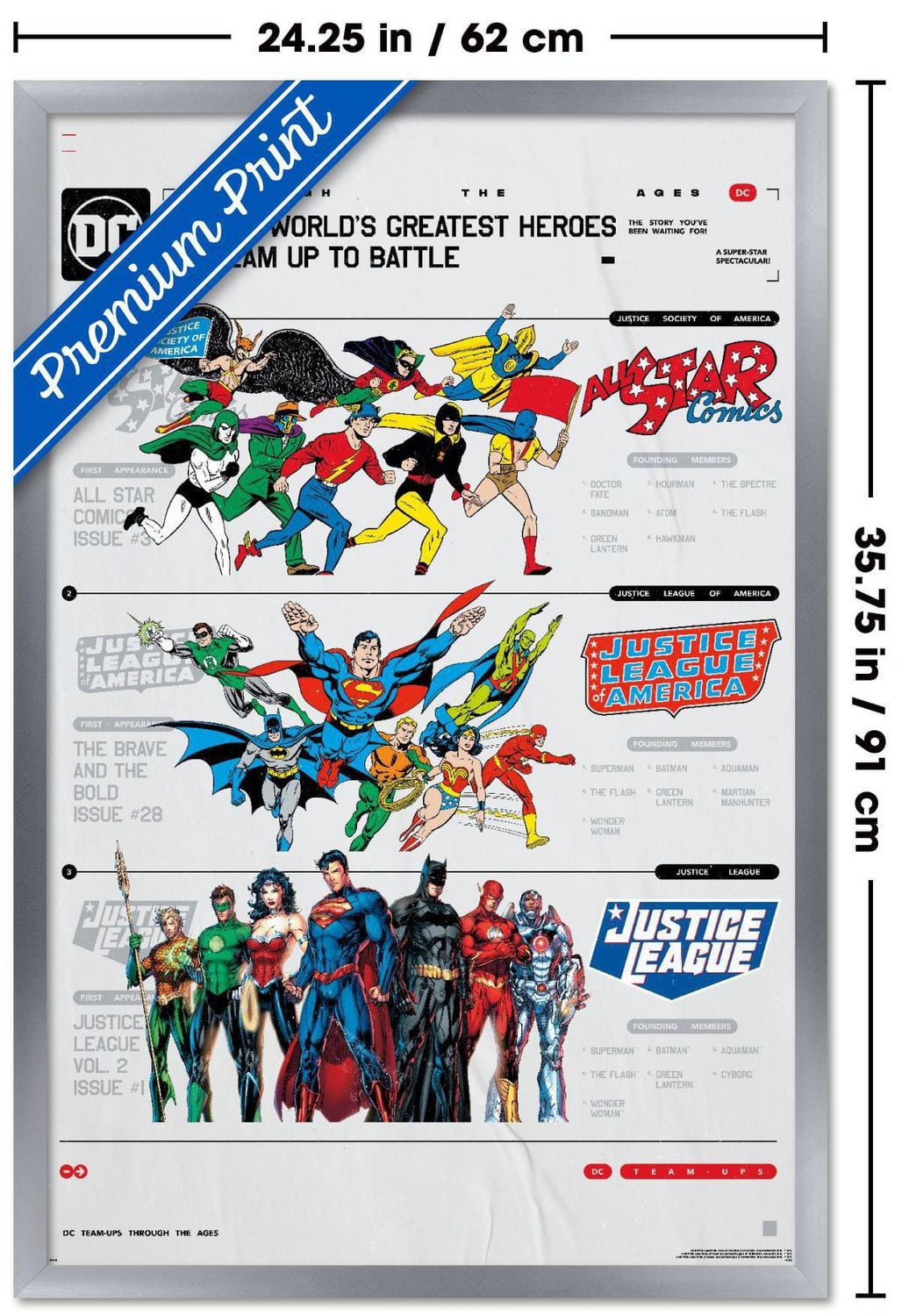 DC Comics 90th - Greatest Team-Up Wall Poster