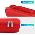 thumbnail image 4 of SDES-Carrying Case Compatible with Beats Pill Wireless Bluetooth Speaker, Beats Pill Portable Speaker Holder Bag with Extra Mesh Pocket for Charging Cables, Red, 4 of 4