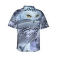 thumbnail image 4 of Trolly Owl Men'S 3d Print Casual Button Down Shirts, Novelty Hawaiian Short Sleeves L, 4 of 8