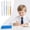 Pink, variant on Hgtduk Retractable Ballpoint Pen, Fine Point 16cm Writing Tool, Smooth White Ink for Office, Pack of 5, White
