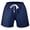 Navy, variant on Mens 5" Cotton Sweat Shorts with 3 Zipper Pockets & Elastic Waist Drawstring for Casual Running Lounge Gym
