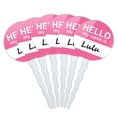 thumbnail image 1 of Lulu Hello My Name Is Cupcake Picks Toppers - Set of 6, 1 of 1