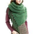 thumbnail image 2 of EQWLJWE Women Autumn Fashion Pashmina Shawl Wrap Cape Solid Tassel Knitting Cardigan Scarf, 2 of 5
