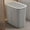 Gray-263, variant on AuroraX 2.5 Gallon Bathroom Trash Can with Press Top Lid Odor Seal Stylish Gray Small Garbage Container Basket Modern Plastic Garbage Bin for Narrow Spaces