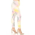 thumbnail image 2 of Women's Plus Size Casual Tie Dye and Solid Color Elastic Band Waist Active Leggings Pants S-3XL, 2 of 4