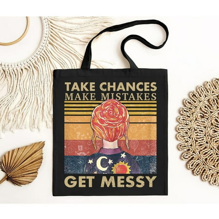 vintage Take Chances Make Mistakes Get Messy Tote Bag  Miss Frizzle Bag  Magic School Bus Bag  Messy Teacher Bag  Back To School Gift-TH22839