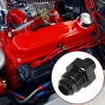 thumbnail image 2 of 2pcs AN6 Male to 1/8" NPT Male Union Car Flare Reducer Hose Fitting Adapter Universal Aluminum Alloy Black Anodized, 2 of 6