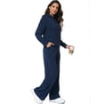 thumbnail image 3 of Cadmus Lounge Sets for Women 2-Piece Fall Sweatsuits Comfy Wide Leg Sweatpants and Long Sleeve Hoodies Outfits, Regular/ Tall, 3 of 8