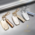 thumbnail image 7 of Key Fob Cover Compatible with Ford Fusion Bronco F-150 F-250 F-350 F-450 F-550 Ranger Figo Keychain Case Holder Protector,silver-black, 7 of 7
