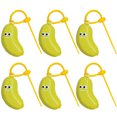 thumbnail image 1 of QualitChoice Lot de 6/lot Housse de Brosse à Dents Banane Durable Imperméable Portable Crochets Pratiques Inclus Support de Brosse à Dents Banane Vert, 1 of 6