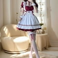 thumbnail image 4 of FASHOFT Women's Japanese Style Maid Halloween Cute Anime Cosplay Outfit Casual Wear Masquerade Party Stage Performance Fancy Dress Up Halloween M, 4 of 4