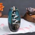 thumbnail image 4 of Yeacher Ceramic Reverse-Flow Incense Burner with 120 Cones Creative Incense Holder Set for Home Office, 4 of 8