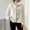 A206 White, variant on Xdegoge Fleece Jacket for Women Cropped Fuzzy Casual Faux Fur Button Down Open Front Coats Warm Fashion Winter Jackets Outerwear