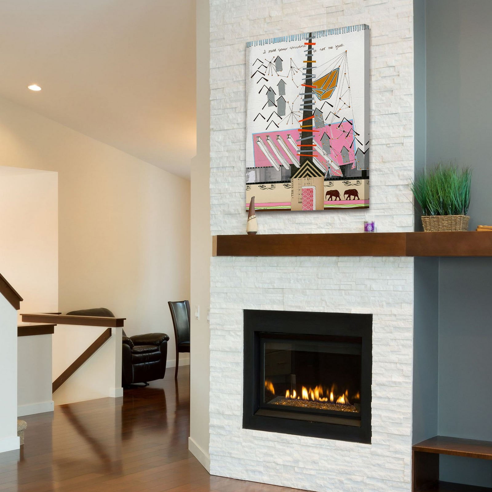 Marmont Hill "Structure to Set Me Free" by Nikki Galapon Painting Print on Wrapped Canvas