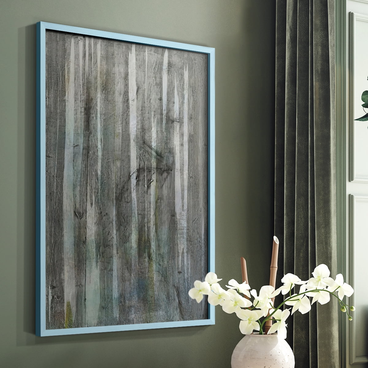 Birch Forest Abstracts I in Paper Solid Wood 8 x 10 Framed Print