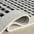 thumbnail image 5 of nuLOOM Adahlia Checkered Wool Area Rug, 4' x 6', Ivory, 5 of 9