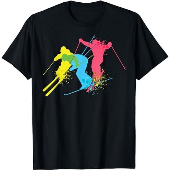 Vintage Ski T-shirt Skiing Gifts for Men, Women, Kids T-Shirt