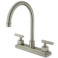 thumbnail image 1 of Kingston Brass KS8798CQLLS Double Handle 8 in. Kitchen Faucet, 1 of 2