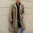 thumbnail image 5 of ZVNAΖH Men's Fluffy Faux Fur Coat Winter Warm Thick Overcoat Outwear Long Cardigan Plush Jacket, 5 of 6
