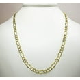 thumbnail image 5 of 14K Yellow Gold 6mm Solid Figaro Diamond Cut Chain Diamond Cut, FREE Microfiber Cloth, Link Mens Womens Necklace, Giorgio Bergamo, 5 of 8