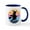 White/Navy Inside, variant on CafePress - Halloween Witch Retro Sunset Mugs - 11 oz Ceramic Mug - Novelty Coffee Tea Cup