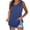 Blue, variant on Crgrtght Summer Tank Tops for Women V Neck Sleeveless Casual Loose Flowy Beach Vacation Basic Solid Tank Top, Blue XXL