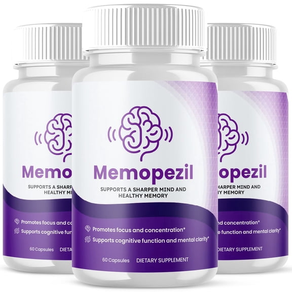 Memopezil Advanced Formula Brain Support Pills Maximum Strength Supplement Memo Pezil 180 Capsules