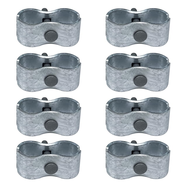 Abrazaderas HITTITE para panel de caseta para perros con marco de tubo redondo de 32 mm