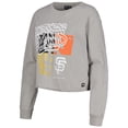 thumbnail image 2 of Women's The Wild Collective Gray San Francisco Giants Cropped Long Sleeve T-Shirt, 2 of 3