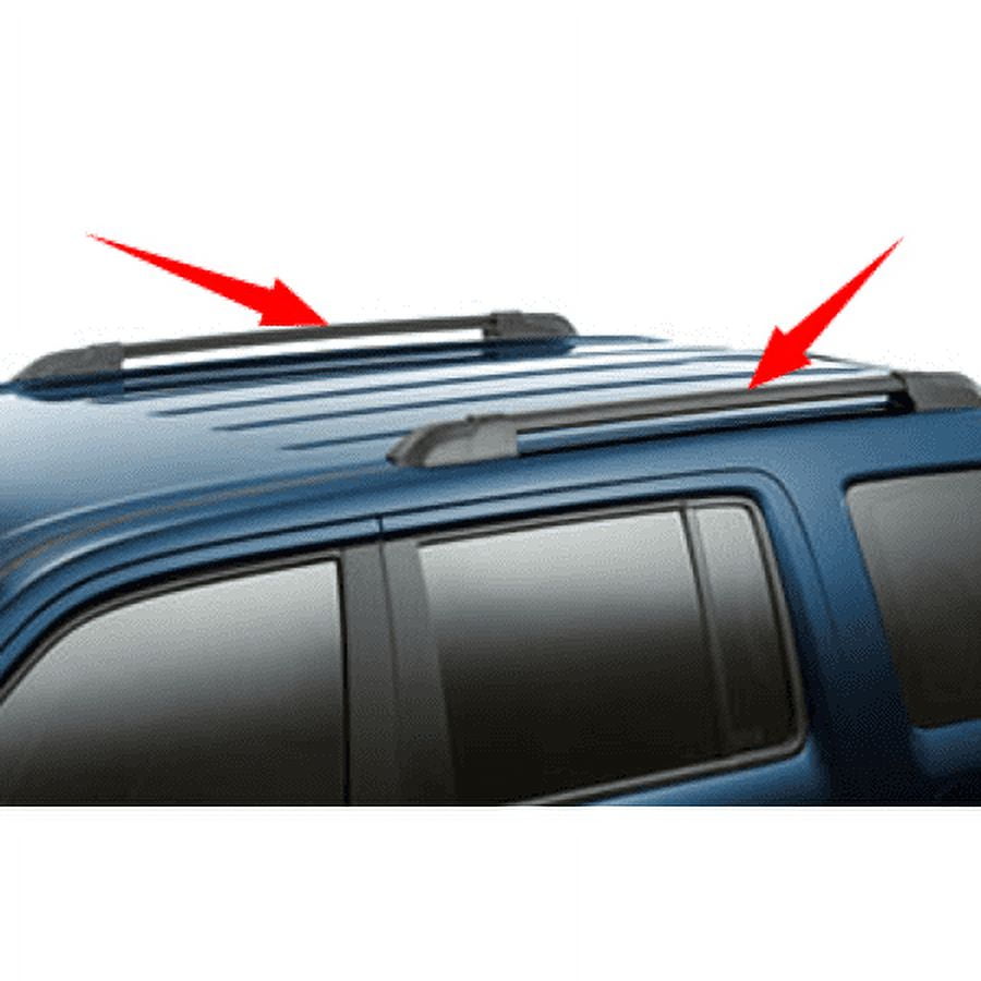 Kojem Roof Rack Side Rails Set for 2009-2015 Honda Pilot Aluminum Plastic Powder Coated Black
