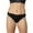 Black, variant on Leonisa Lace Side Seamless Thong Panty - Comfy No Show Underwear for Women