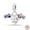 PAC893, variant on 925 Sterling Silver Romantic Charms - Couple, Rose, Heart - Valentine's Day Gift