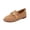 Brown, variant on Yungyresw Womens Loafers Shoes Fashion Low Top Comfortable Slip on Flats Round Toe Business Office Work Casual Dress Shoes Black 36