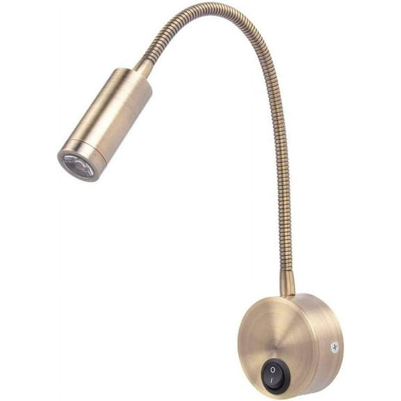 12V RV Boat Wall Lamp Flexible Gooseneck Touch Control Switch LED Reading Light