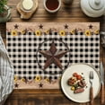 thumbnail image 4 of Farmhouse Barn Star Placemats Set of 8, Vintage Wood Texture Sunflower Table Mats Washable Heat-Resistant Non-Slip Place Mats for Kitchen Dinner Table Indoor Outdoor Decor,13x19 Inch Brown, 4 of 9