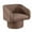 Brown, variant on Tim 30 Inch Fabric Upholstered Accent Chair, 360 Swivel Seat, Brown- Saltoro Sherpi
