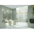 thumbnail image 4 of Glass Warehouse B-Sqsld-72 Astro 60" High X 72" Wide Sliding Frameless Tub Door - Bronze, 4 of 7