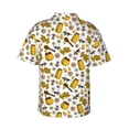 thumbnail image 3 of Picia Cute Bee Gentle Cotton Regular Fit Short Sleeve Casual Hawaiian Shirt for Men-Small, 3 of 9