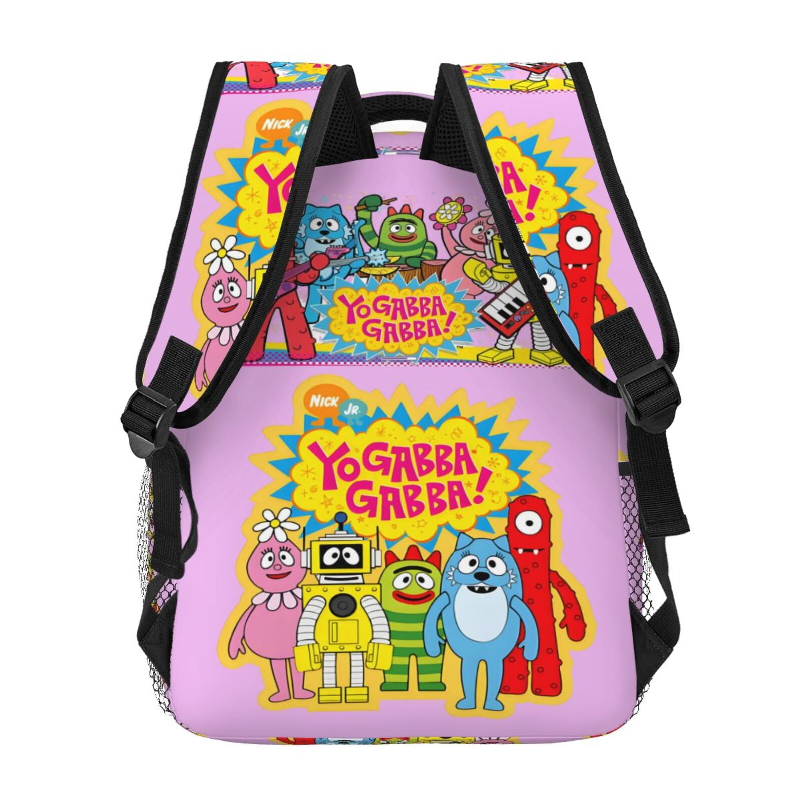 Yo Gabba Gabbaland Backpack Lightweight Bookbag Casual Daypack For Women Men Travel Laptop Bag Multifunctional Bag