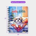 thumbnail image 5 of Watercolor Hello Winter Shih Tzu Chill Christmas Welcome Spiral Bound Journal Lion Dog Lover Gifts 5x7in Spiral Notebook - 00016, 5 of 5