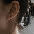 OJinShaWanO Flat Back Earrings for Women Sterling Silver Stainless Steel Screw Ear Stud Earring