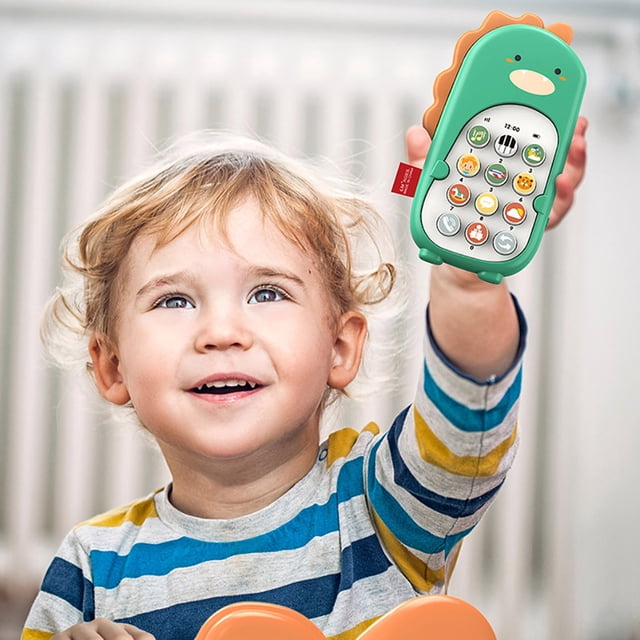 Kids Phone Toy With Music And Vibration Bilingual For Baby Early Learning Toy